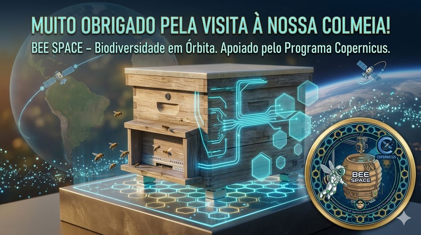 Colmeia inteligente BeeSpace conectando ambiente terrestre e observação orbital